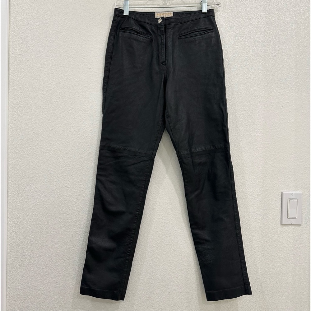 Margaret Godfrey Leather Pants Size 6 Black